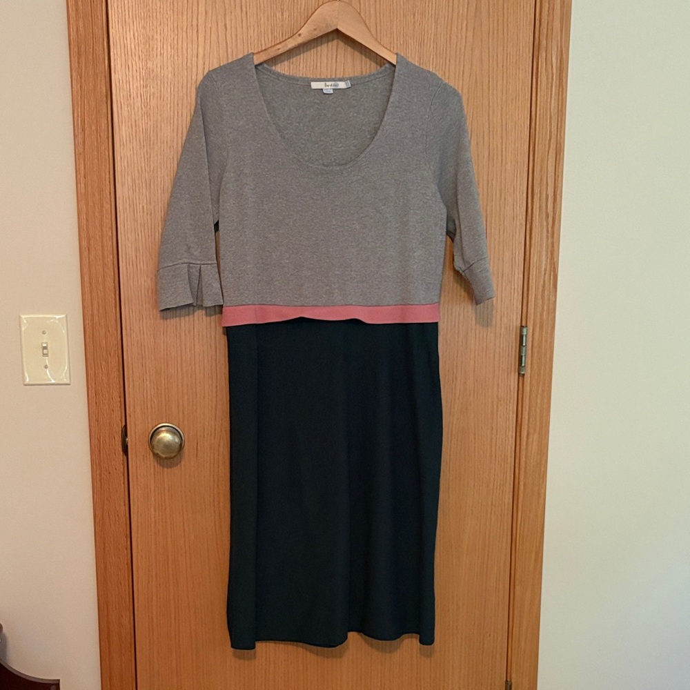 Boden sweater dress color block size 12